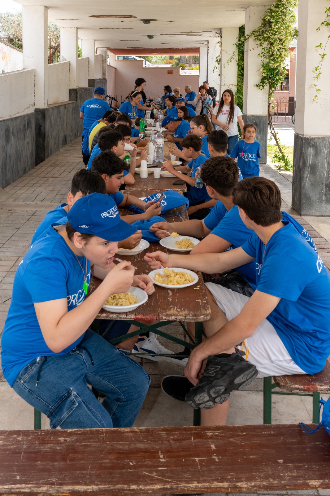 Pranzo comunitario al termine della Passeggiata Ecologica a Piazzolla di Nola